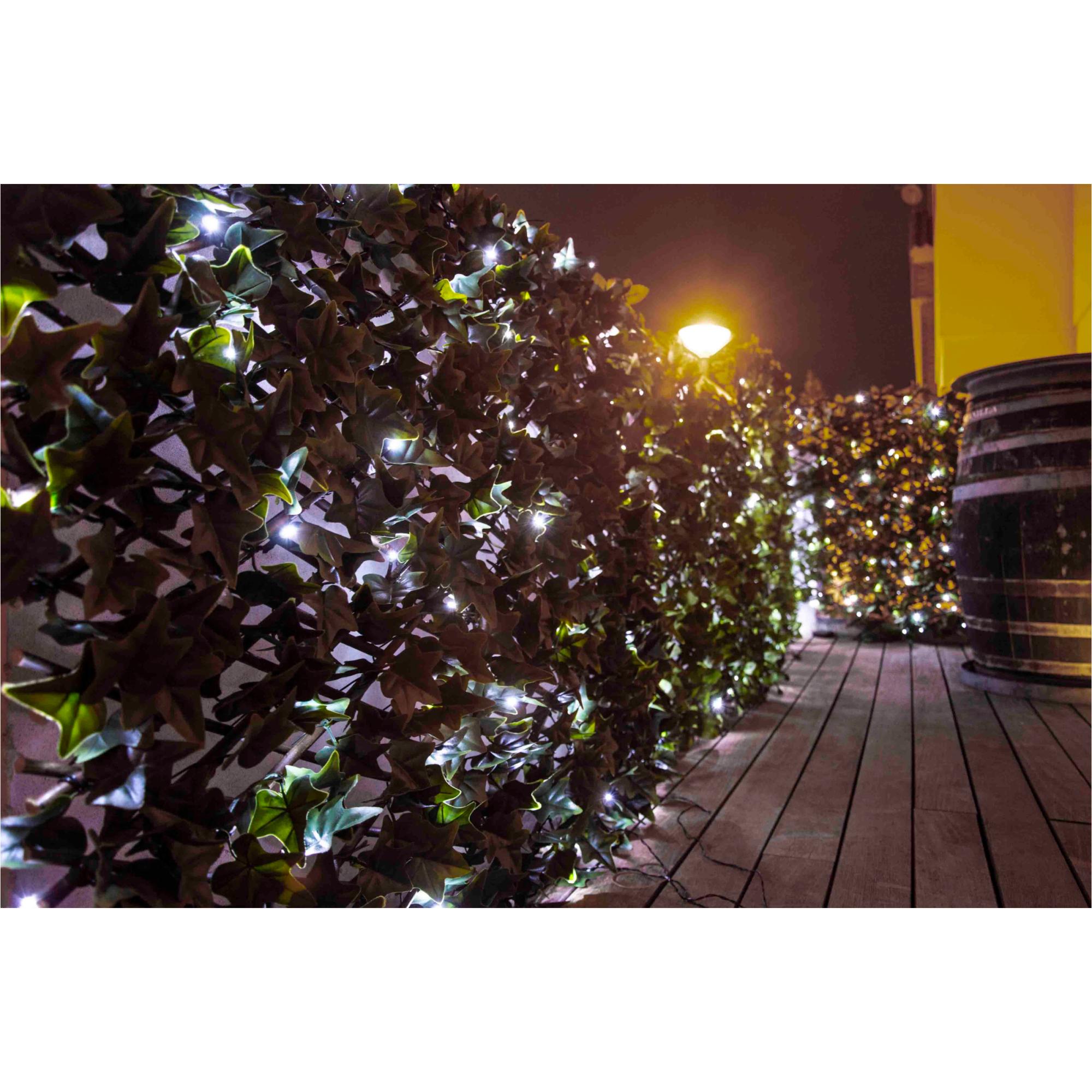 Celosía extensible hiedra con luces LED 1.50 X 1 m Sinder Verde-3