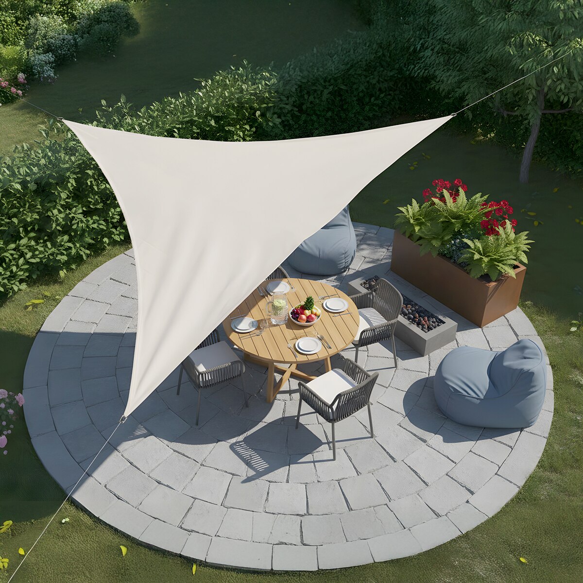 Toldo Vela Triangular 2m, SunnyVela 2T Beige-6
