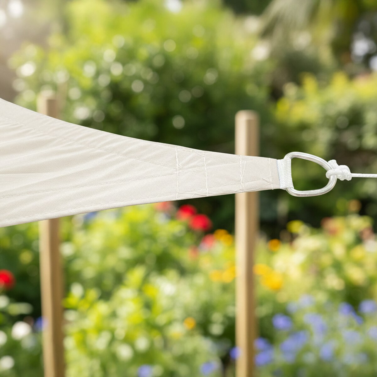Toldo Vela Triangul 3,6m, SunnyVela 3,6T Beige-3
