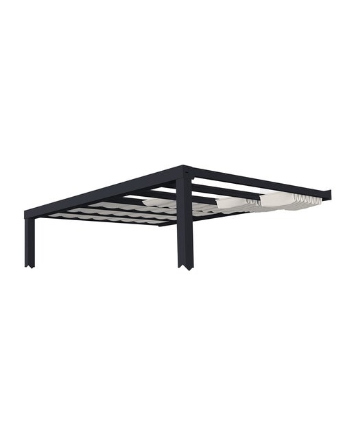 Kit Cortinas para Pérgola Stockholm - Blanco 341 x 805 cm - Incluye 11 sets Blanco-3