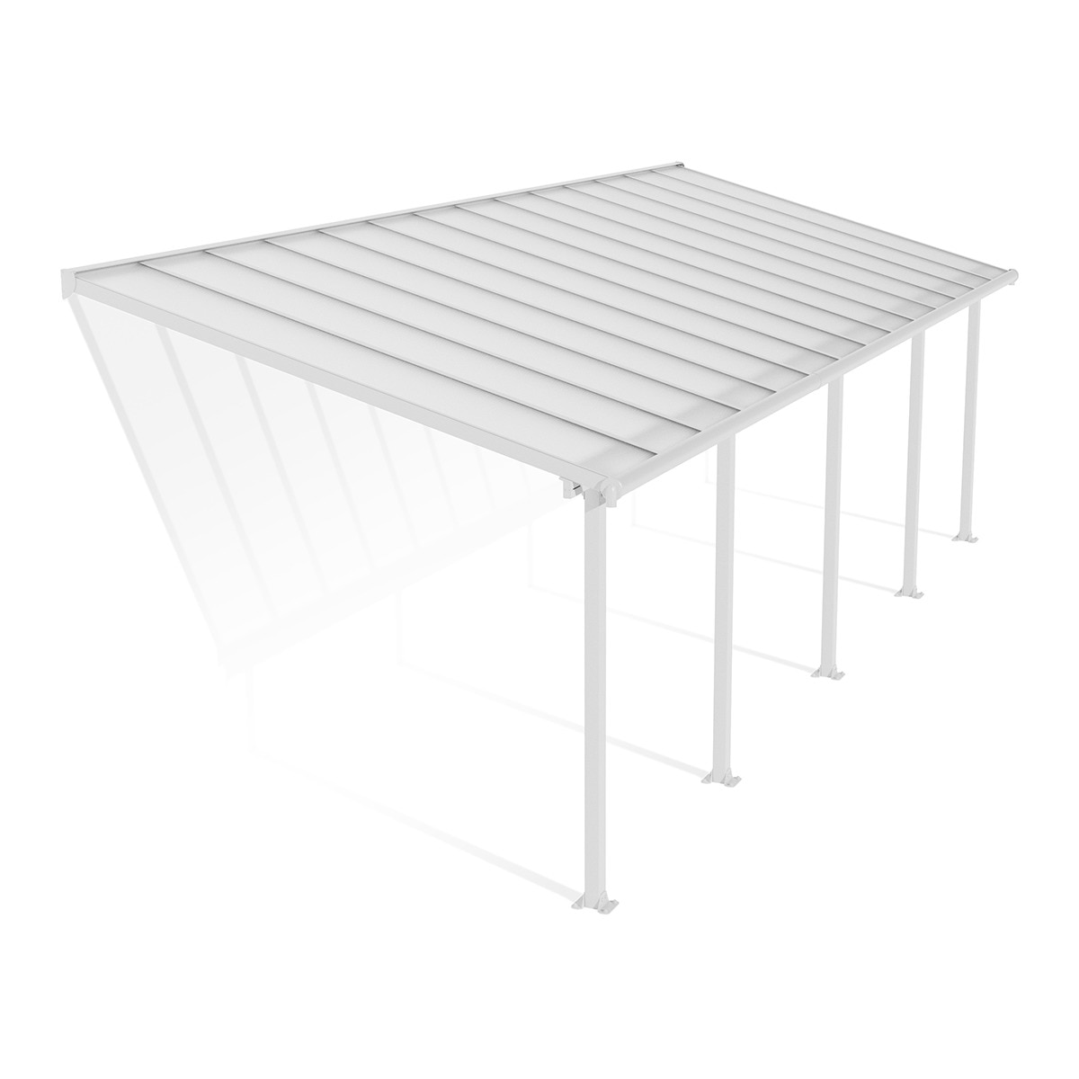 Imagen 0 de Pérgola Adosada Aluminio Olympia Blanco