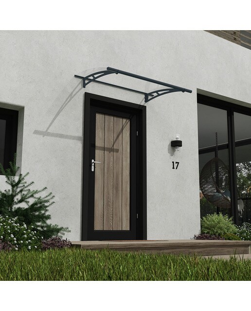 Marquesina para Puerta Aquila 150,5x91,5 cm Gris oscuro-2