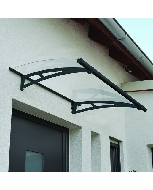 Marquesina para Puerta Aquila 150,5x91,5 cm Gris oscuro-4