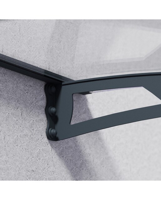 Marquesina para Puerta Aquila 150,5x91,5 cm Gris oscuro-7