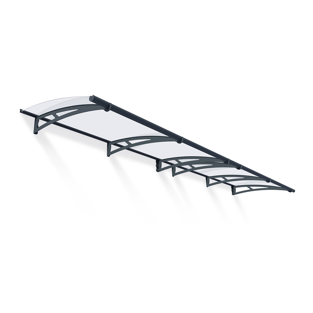 Marquesina para Puerta Aquila 412x91,5 cm Gris oscuro-1