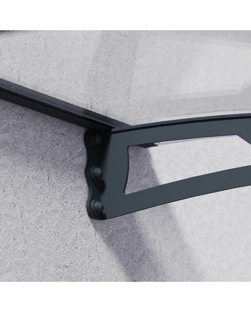 Marquesina para Puerta Aquila 412x91,5 cm Gris oscuro-7