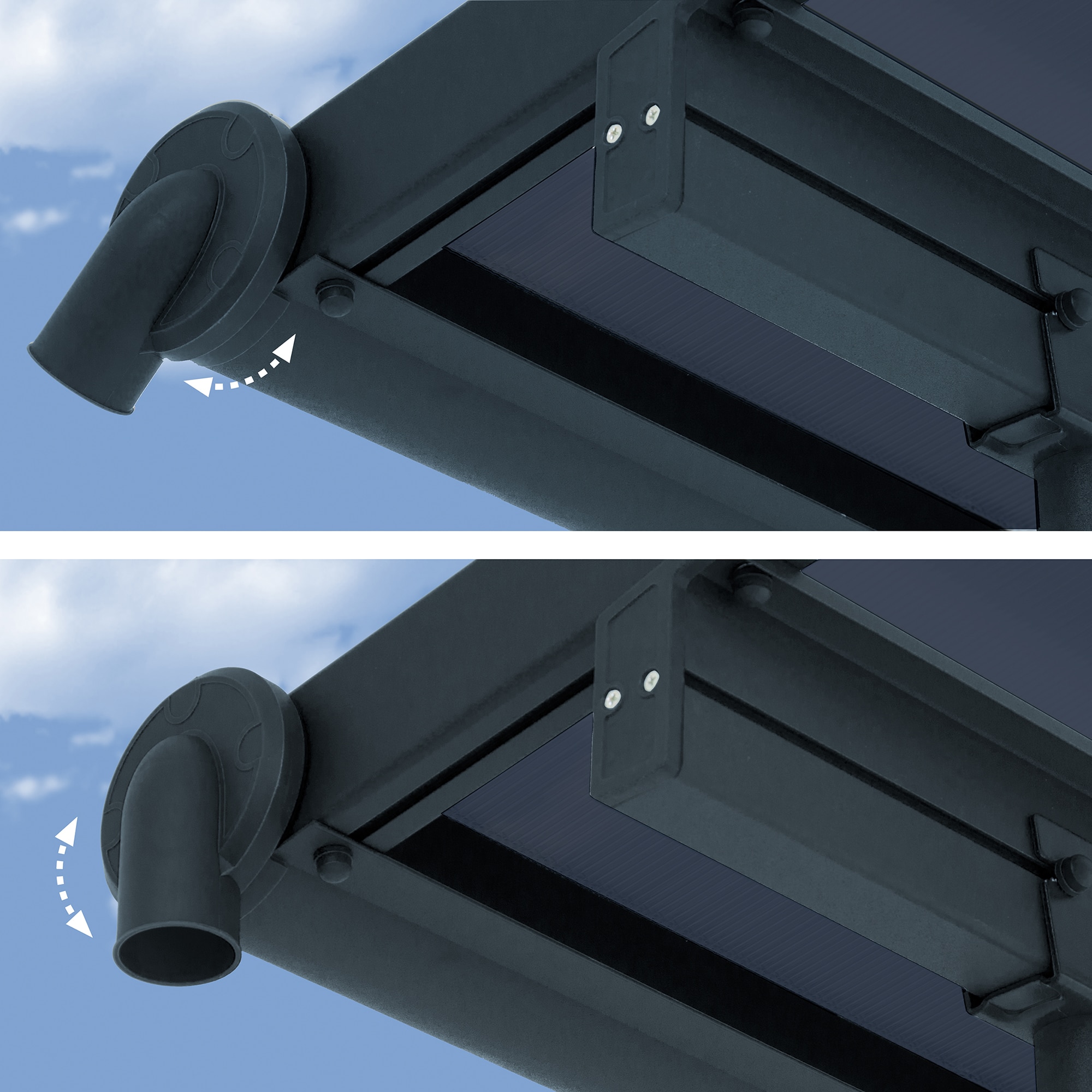 Pérgola Adosada Aluminio Capri Gris oscuro-8