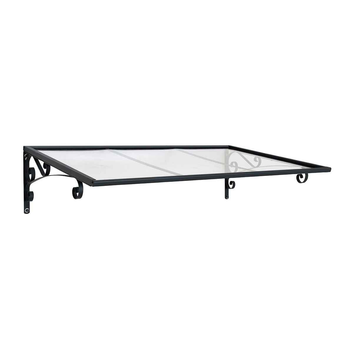 Marquesina para Puerta Venus 135,5x88 cm Gris oscuro-1