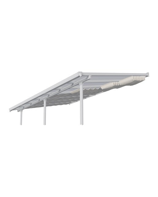Kit Cortinas para Pérgolas Capri/Olympia - Blanco 3 x 9,7 m - Incluye 16 sets Blanco-3