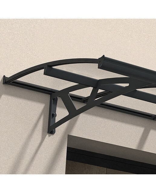 Marquesina para Puerta Canopy Amsterdam 223,5x139 cm Gris oscuro-3