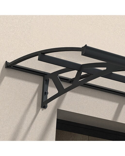 Marquesina para Puerta Canopy Amsterdam 670,5x139 cm Gris oscuro-3