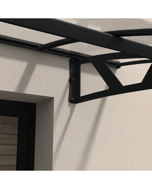 Marquesina para Puerta Canopy Amsterdam 670,5x139 cm Gris oscuro-4