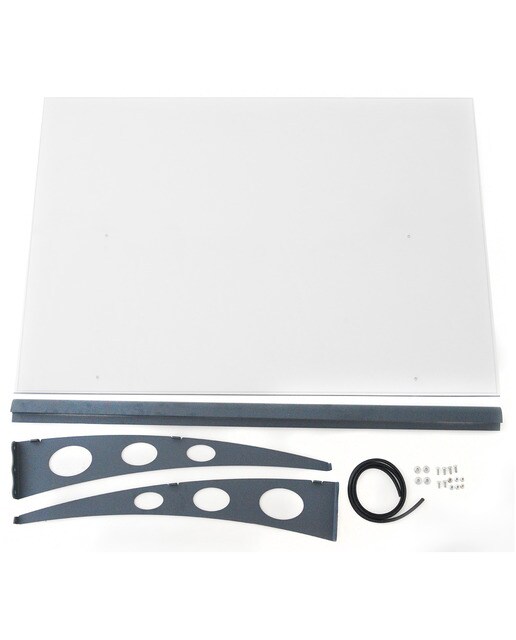 Marquesina para Puerta Canopy Garamond 135,5x90,5 cm Gris oscuro-2