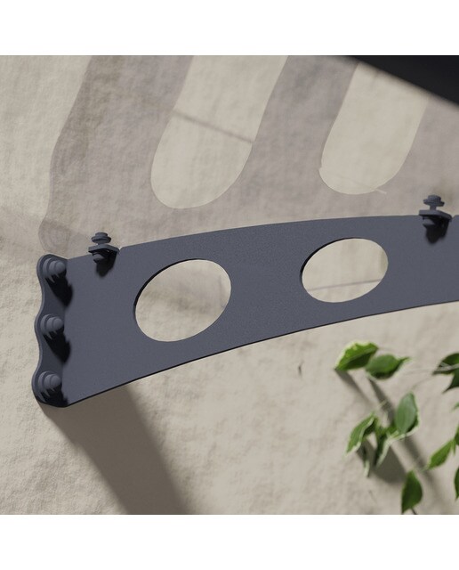Marquesina para Puerta Canopy Garamond 135,5x90,5 cm Gris oscuro-5