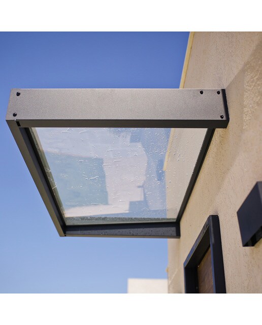 Marquesina para Puerta Canopy Sophia 160x95 cm Gris oscuro-6
