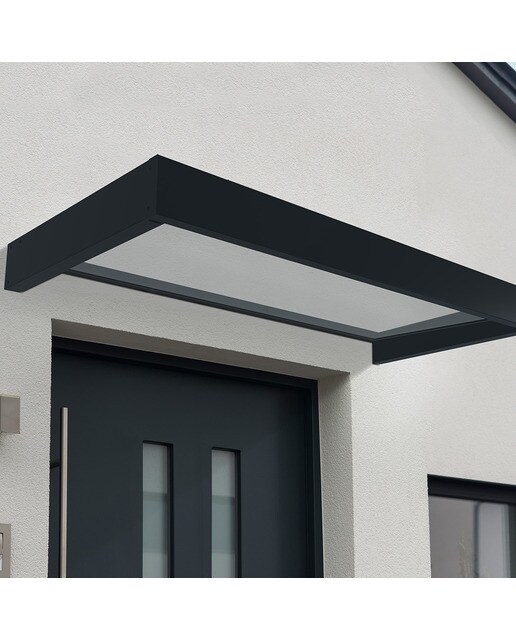 Marquesina para Puerta Canopy Sophia 215x95 cm Gris oscuro-2