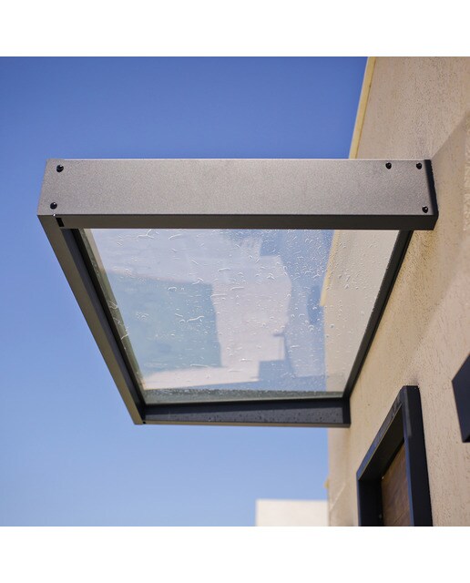 Marquesina para Puerta Canopy Sophia 215x95 cm Gris oscuro-4