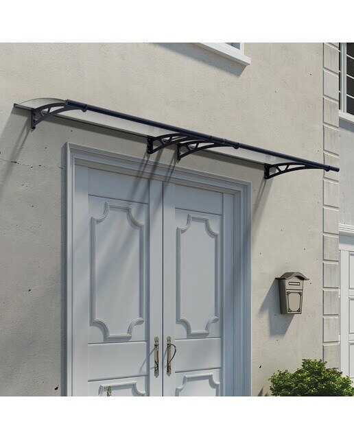 Marquesina para Puerta Canopy Altair 302x91,5 cm Gris oscuro-2