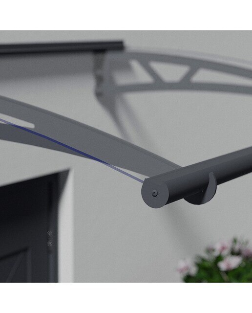 Marquesina para Puerta Canopy Altair 302x91,5 cm Gris oscuro-3