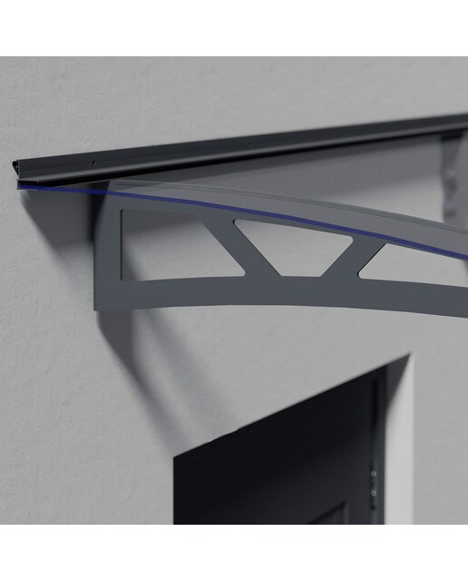 Marquesina para Puerta Canopy Altair 302x91,5 cm Gris oscuro-4