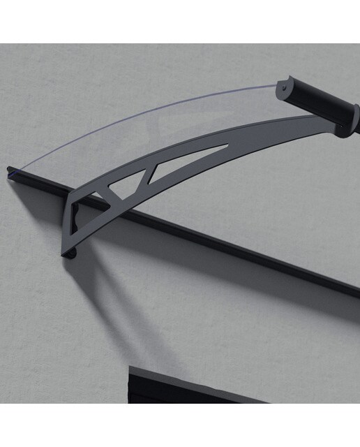 Marquesina para Puerta Canopy Altair 302x91,5 cm Gris oscuro-5