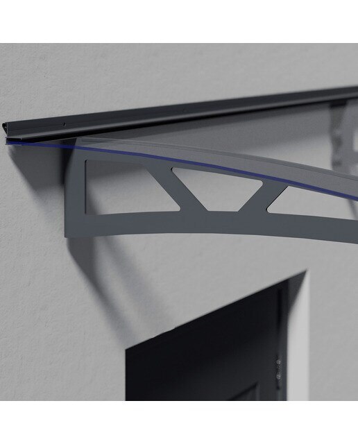 Marquesina para Puerta Canopy Altair 453,5x91,5 cm Gris oscuro-4