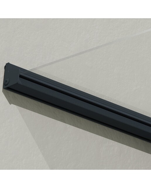 Marquesina para Puerta Canopy Bremen 150,5x93,5 cm Gris oscuro-5