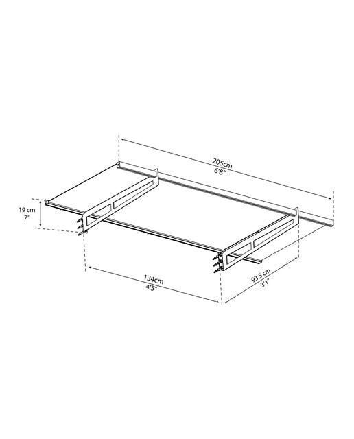 Marquesina para Puerta Canopy Bremen 205,5x93,5 cm Gris oscuro-9