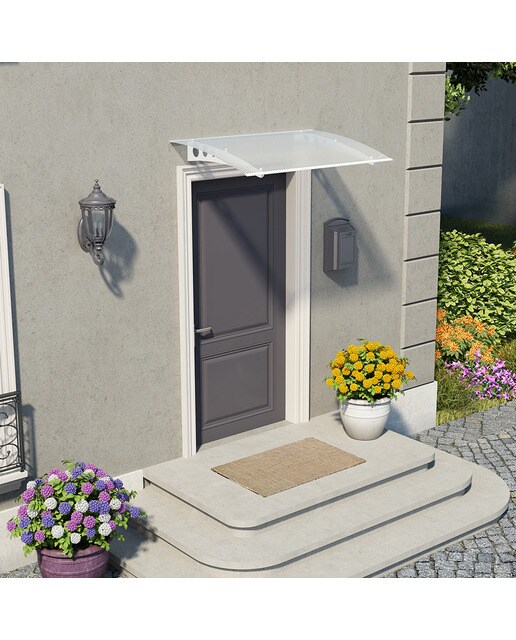 Marquesina para Puerta Canopy Lyra 135,5x90,5 cm Blanco-3
