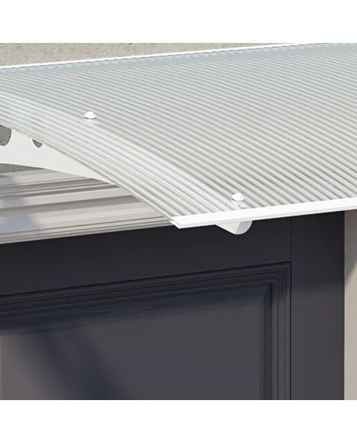Marquesina para Puerta Canopy Lyra 135,5x90,5 cm Blanco-4