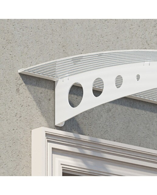 Marquesina para Puerta Canopy Lyra 135,5x90,5 cm Blanco-5
