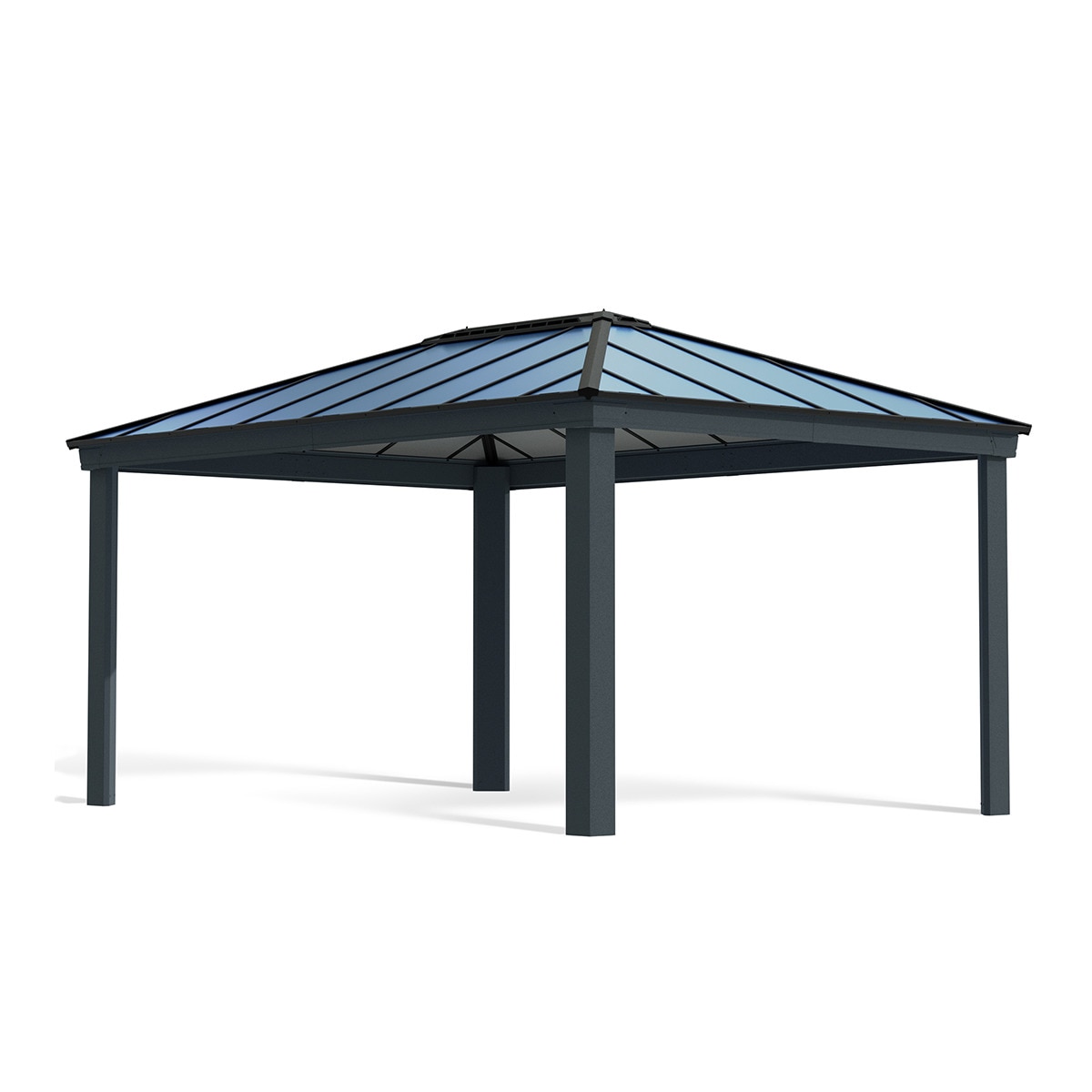 Cenador Aluminio Dallas 487 x 363 cm Gris oscuro-1