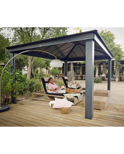 Cenador Aluminio Dallas 487 x 363 cm Gris oscuro-10