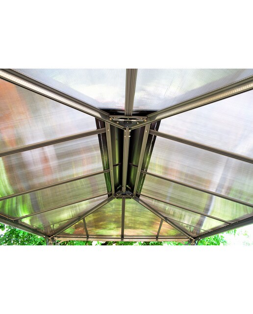 Cenador Aluminio Martinique 430 x 296 cm Gris oscuro-14