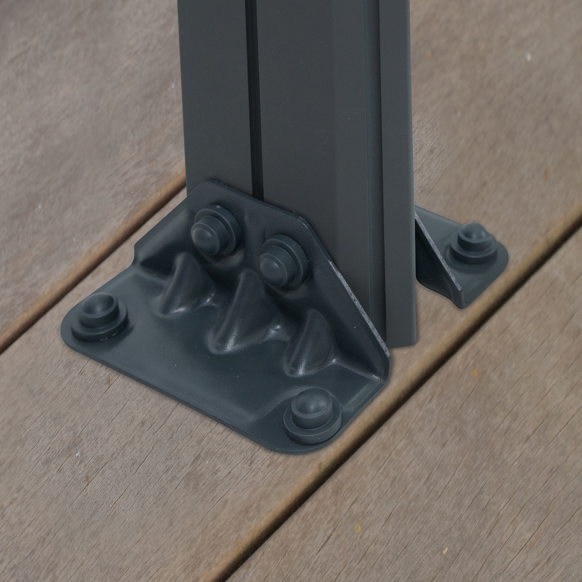 Cenador Aluminio Milano 309 x 309 cm Gris oscuro-4