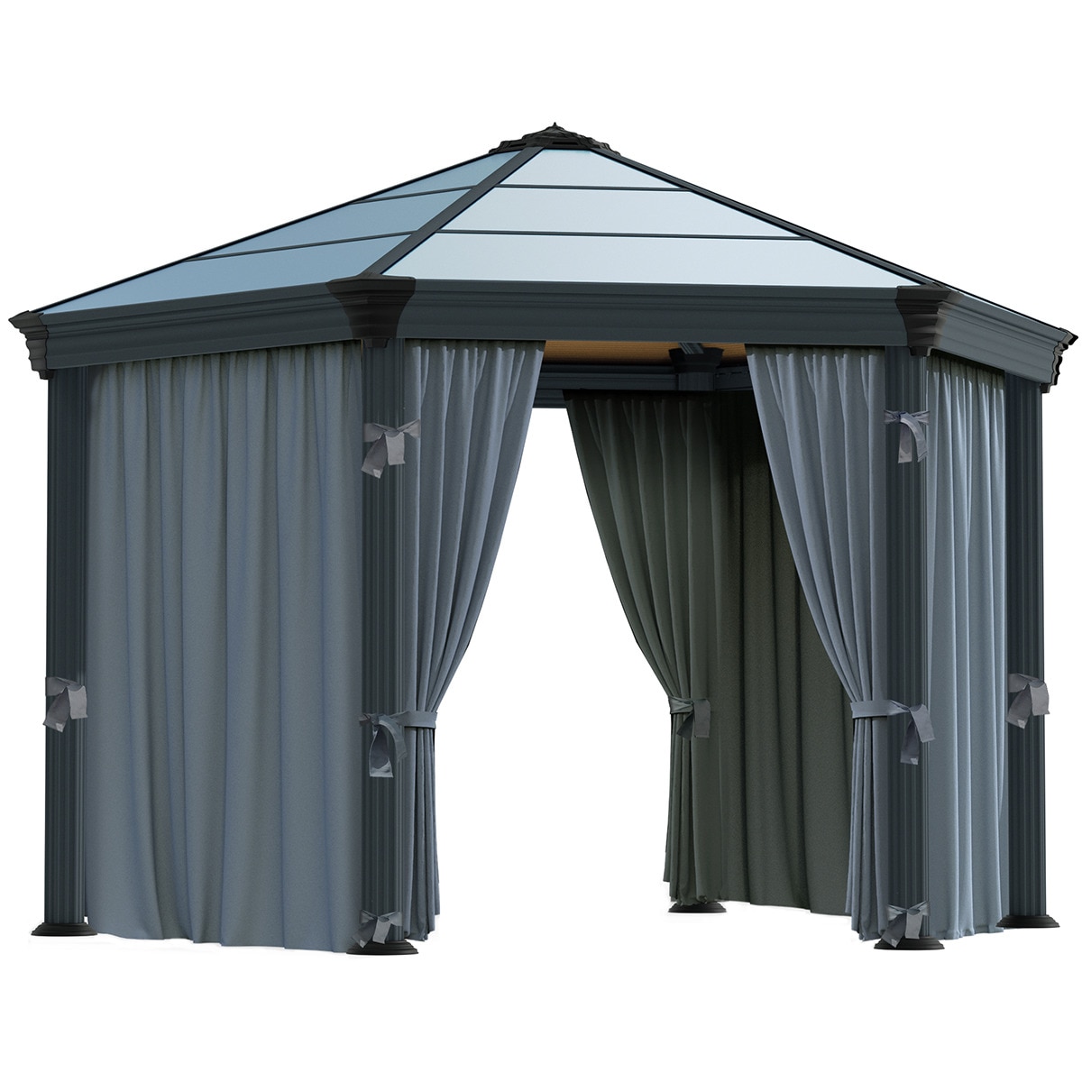 Imagen 0 de Cortinas para Cenador Hexagonal Mónaco - 6 piezas
