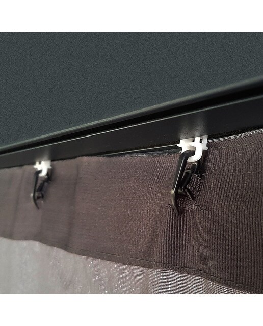 Cortinas para Cenador Dallas 425 x 363 - 4 piezas Gris oscuro-5