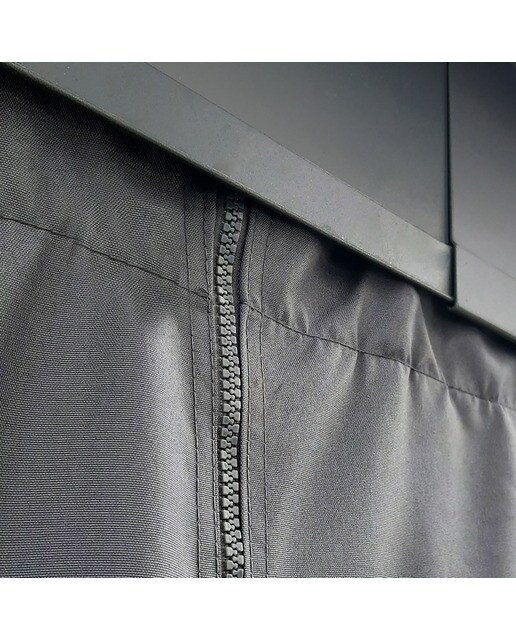 Cortinas para Cenador Dallas 425 x 363 - 4 piezas Gris oscuro-6