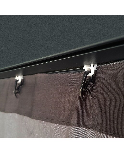 Cortinas para Cenador Dallas 487 x 363 - 4 piezas Gris oscuro-6