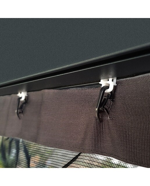 Mosquitera para Cenador Dallas 425 x 363 - 4 piezas Gris oscuro-5