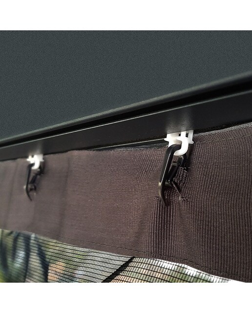 Mosquitera para Cenador Dallas 487 x 363 - 4 piezas Gris oscuro-5