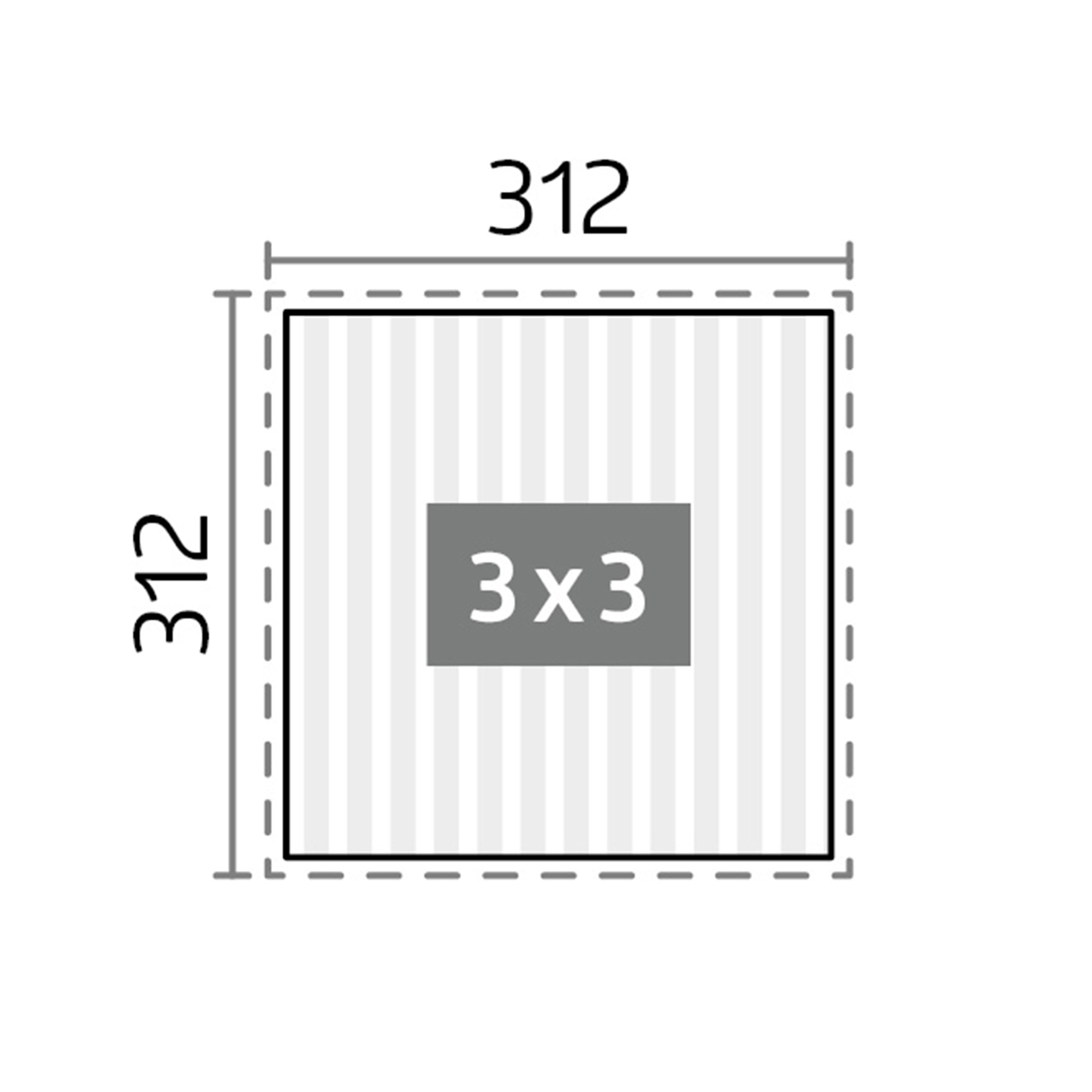 Pérgola Biohort 3x3 Gris cuarzo metálico con equipamiento básico Gris-3