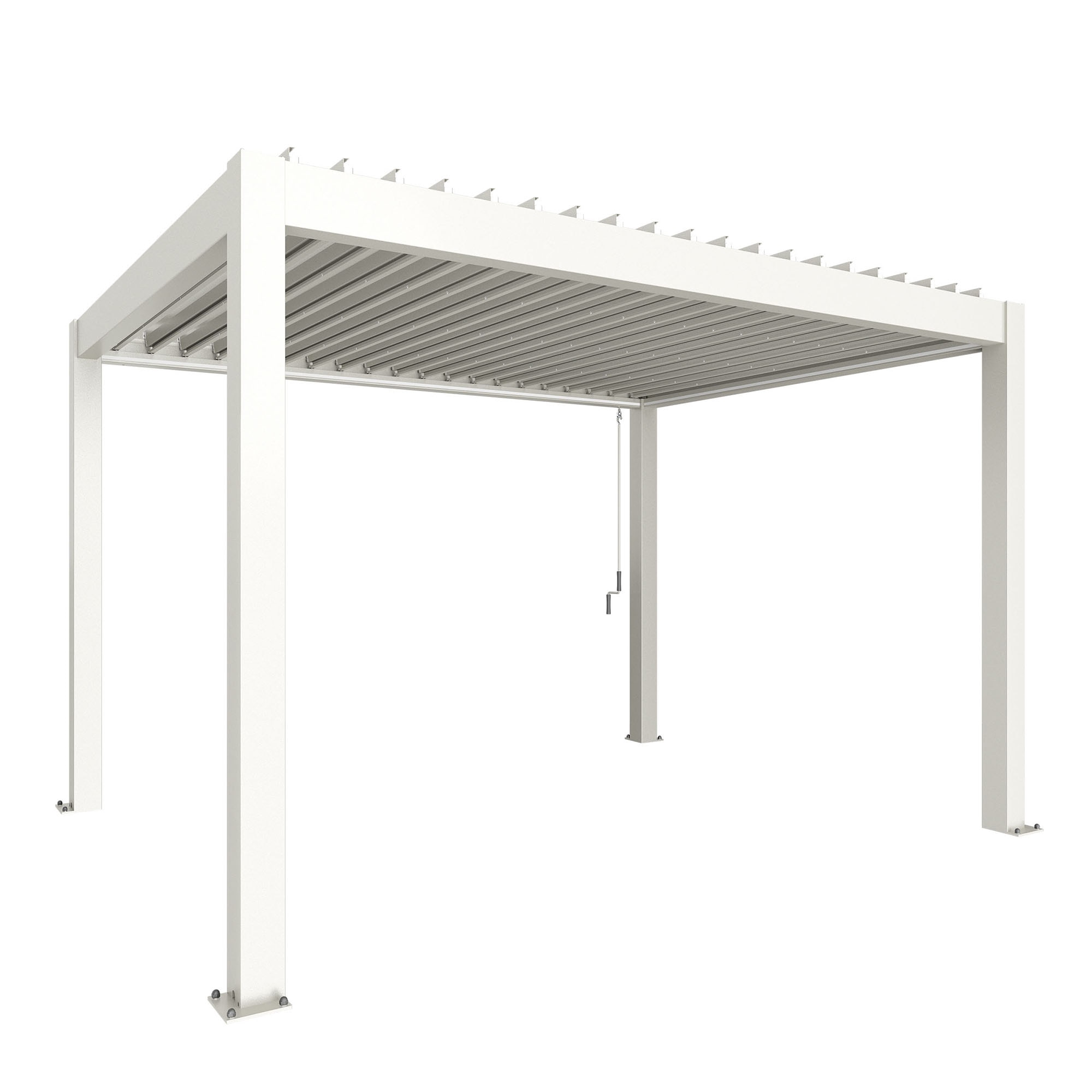 Imagen 0 de Pérgola Biohort 4x3 Blanco con equipamiento básico