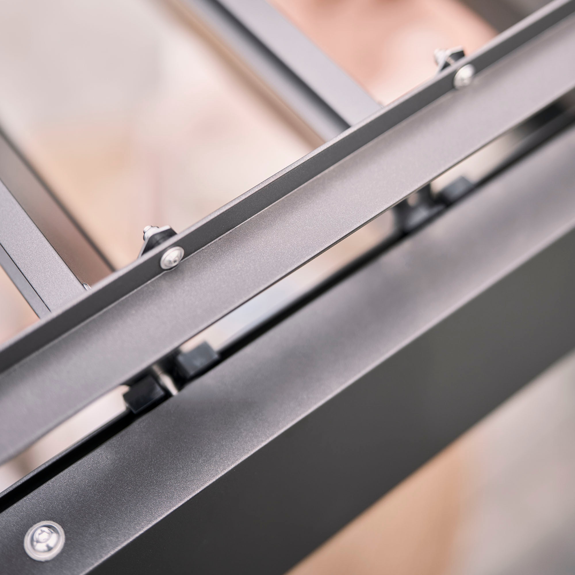 Pérgola Biohort 4x3 Gris oscuro metálico con equipamiento básico Gris-12