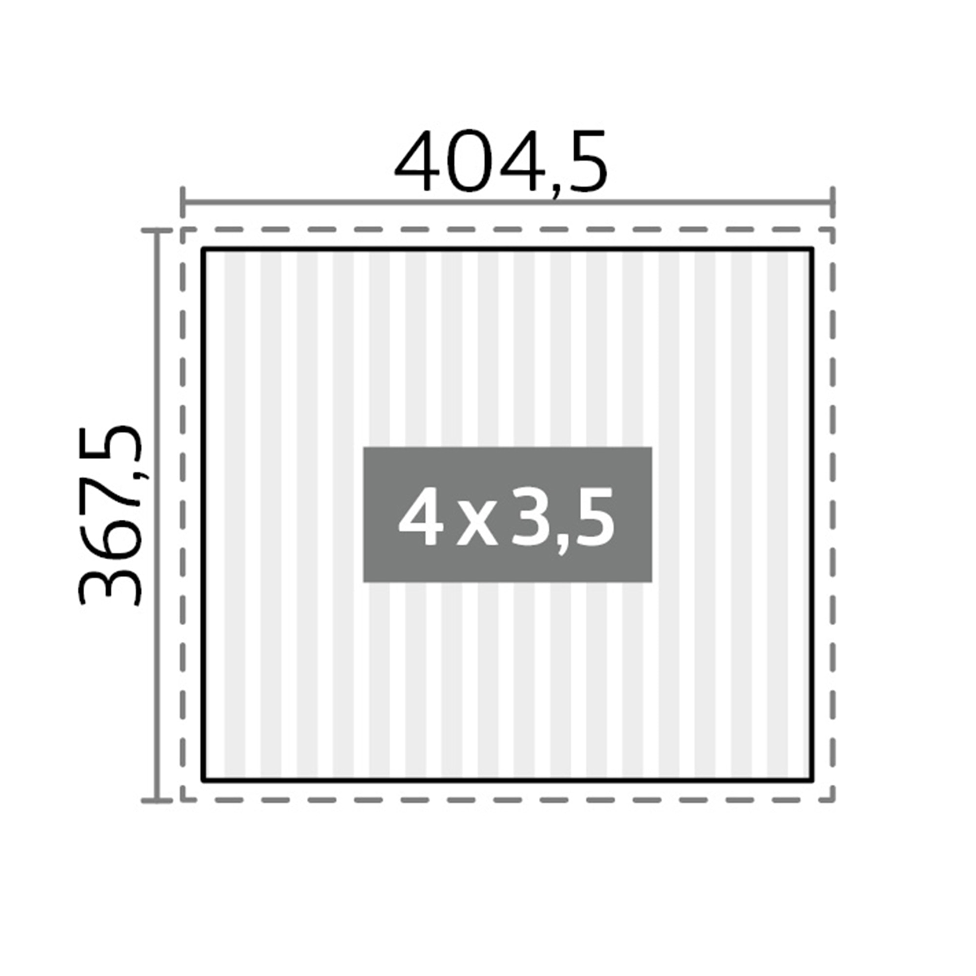 Pérgola Biohort 4x3,5 Gris cuarzo metálico con equipamiento básico Gris-2