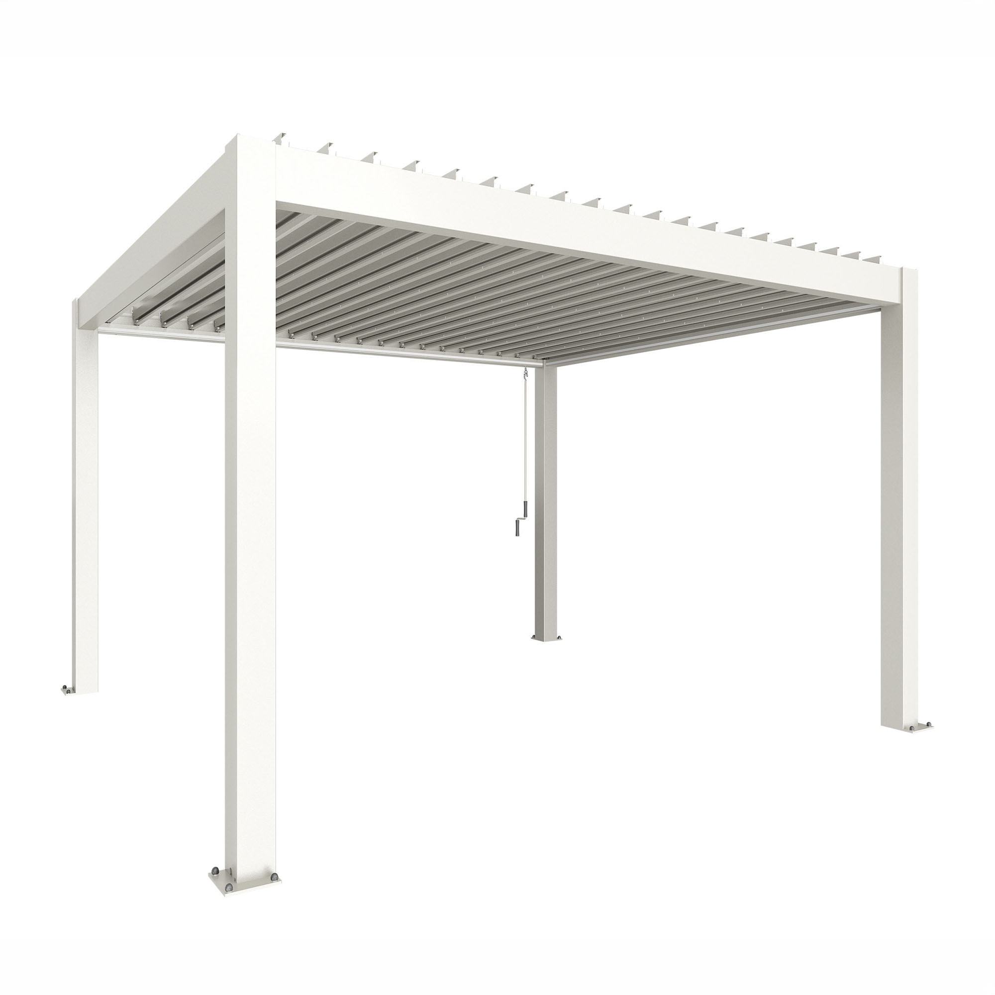 Imagen 0 de Pérgola Biohort 4x3,5 Blanco con equipamiento básico