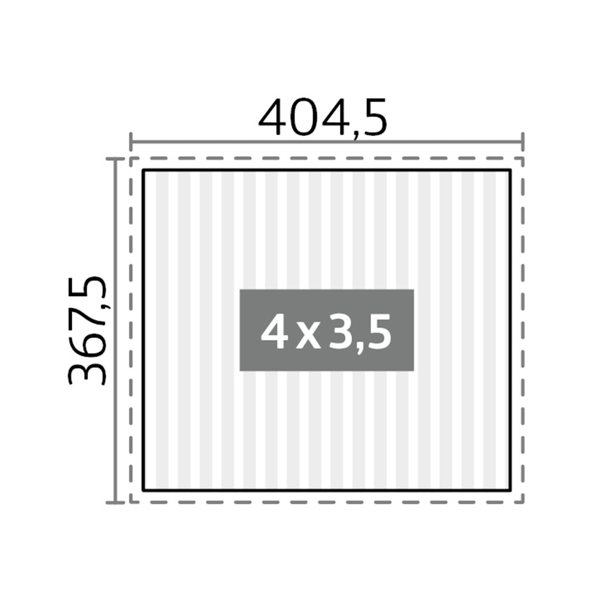 Pérgola Biohort 4x3,5 Blanco con equipamiento básico Blanco-3