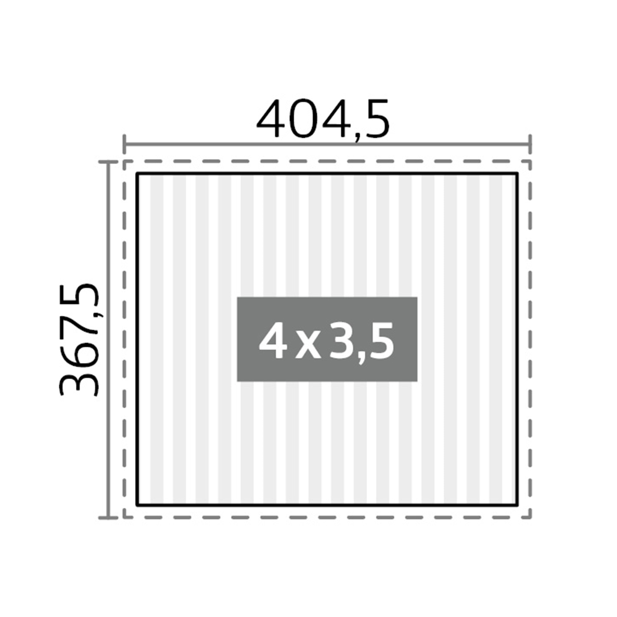 Pérgola Biohort 4x3,5 Gris oscuro metálico con equipamiento básico Gris-2