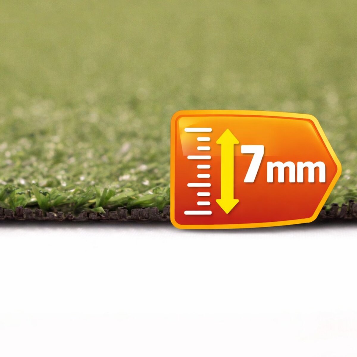 Imagen 0 de Césped artificial Fidji 7mm rollo 1x30m, 2.200 Dtex, peso total 813g/m².