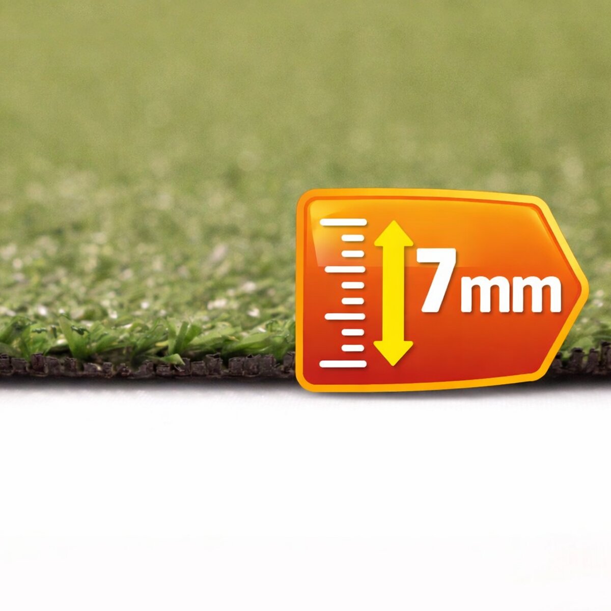 Imagen 0 de Césped artificial Fidji 7mm rollo 2x30m, 2.200 Dtex, peso total 813g/m².